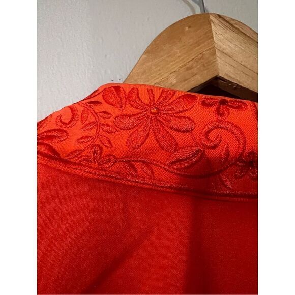 John Meyer Collection Women’s Size 24 Blazer Orange Workwear Cocktail Jacket - Picture 7 of 11